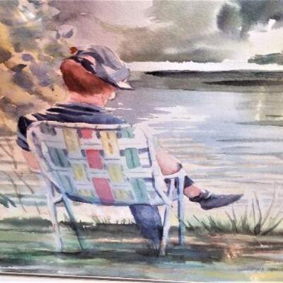 Lot #144  Original Watercolor "Summer Day" - Artist Diana Brandt