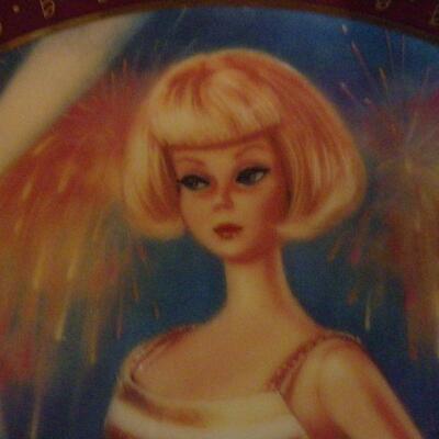 " Hi Barbie Holiday Dance , Danbury Mint Plate".
