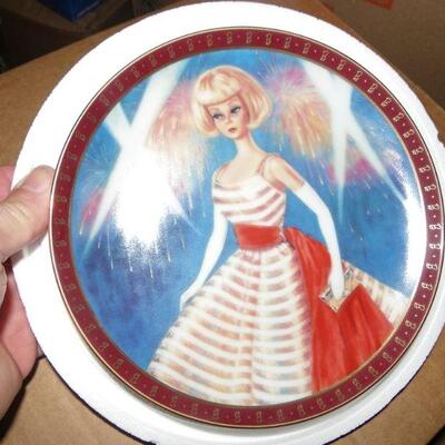" Hi Barbie Holiday Dance , Danbury Mint Plate".