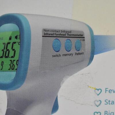 Infrared Forehead Thermometer. Damaged Box, product appears New