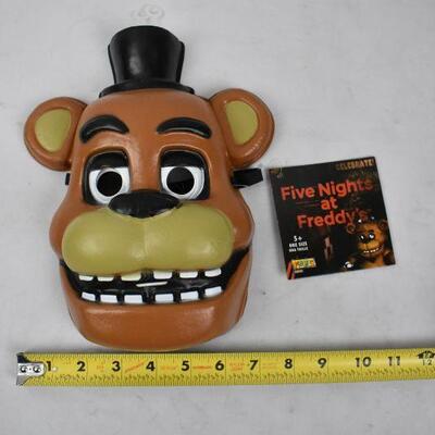 2 pc Halloween: Five Nights at Freddy's Mask, & Black Sequin Bow tie - New