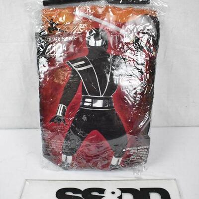 Silver Mirror Ninja Kids Costume, Complete. Damaged packaging. Small (4-6) - New