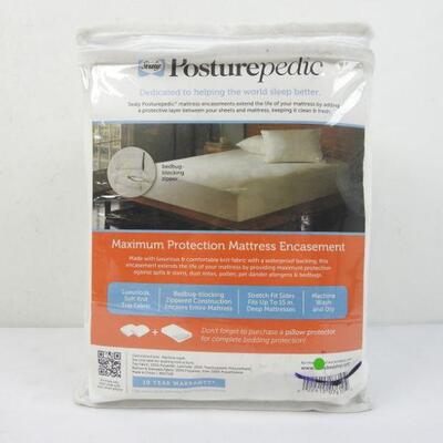 Twin Sealy Maximum Protection Zippered Mattress Protector - New