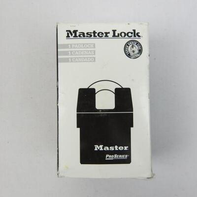 Master Lock Boron Shackle Pro Series Padlock, Black - New