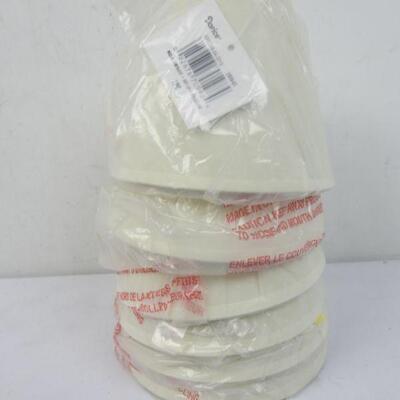 4 inch Muslin Lampshades, Qty 6 - New