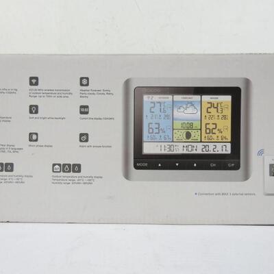 Color Screen Barometer Weather Station, Retail $34 - New, Open Box