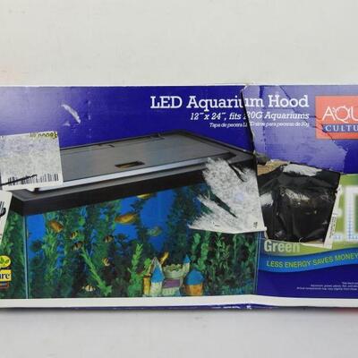 Aqua Culture 20/55 Gallon Fish Tank Hood with LED Light - New