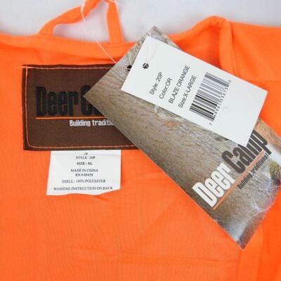 Deer Camp Vest, Blaze Orange, X-Large, Retail $20 - New