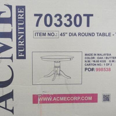 Acme Dining Table, Oak, Table Top ONLY - New
