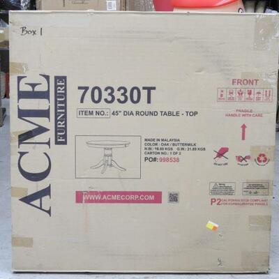 Acme Dining Table, Oak, Table Top ONLY - New