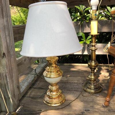 Lot 8 - Ten Lamps with Round Table