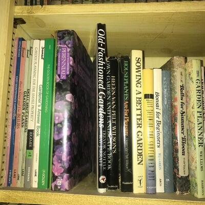 Lot of Gardening Books Shelf 2A