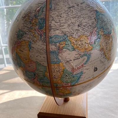 Vintage globe atlas for school