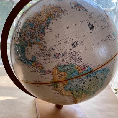 Vintage globe atlas for school
