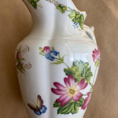 Botanical themed porcelain China pitcher 