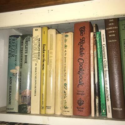 Vintage Cookbooks Lot Shelf 16A