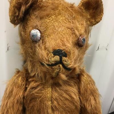 Antique Steiff Style 14â€ Mohair Jointed Bear 