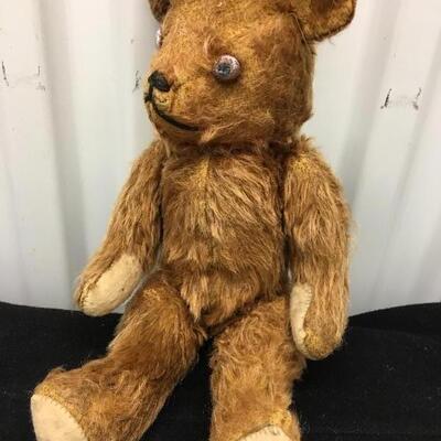 Antique Steiff Style 14â€ Mohair Jointed Bear 