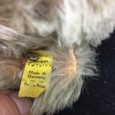 Antique Steiff  14â€ Mohair Jointed Bear with Tag