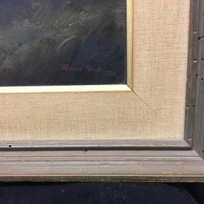 c.1960 RONALD REILLO Original Oil Painting 20x16 