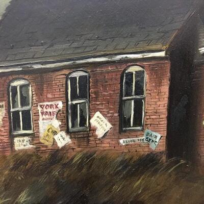 c.1960 RONALD REILLO Original Oil Painting 20x16 