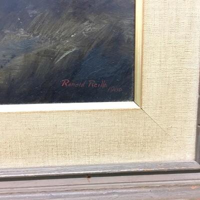 c.1960 RONALD REILLO Original Oil Painting 20x16 