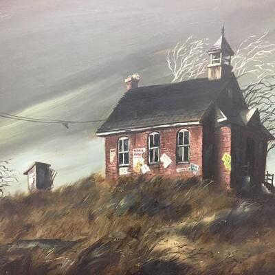 c.1960 RONALD REILLO Original Oil Painting 20x16 