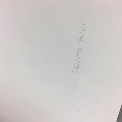 Original MOSS Hand Signed Limited Edition Lithograph 29x36