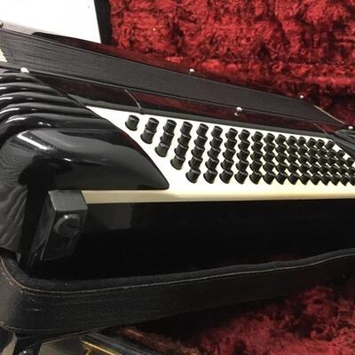 Crucianelli Vintage Black Accordion Italy