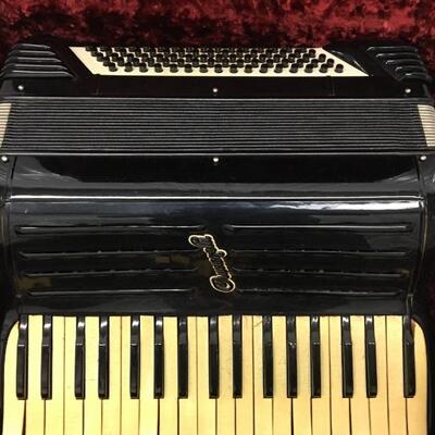 Crucianelli Vintage Black Accordion Italy