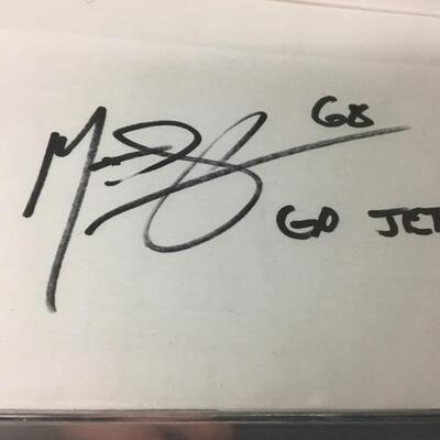 NY JETS Matt Slauson Signed Limited Edition Card 
