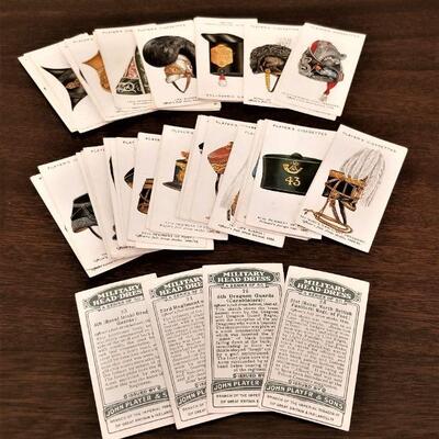 Lot #162  2 Sets of Antique Player's Cigarette Cards (British) - British Military Hats and Uniforms