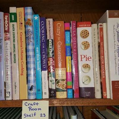 Lot of Assorted Cookbooks Shelf 23A