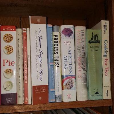 Lot of Assorted Cookbooks Shelf 23A