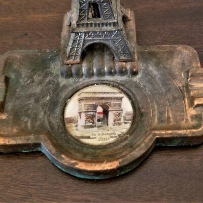 Lot #186 - 3 pieces - Coronation Spoon (1953), Antique Child's Top, 1920's Paris Souvenir