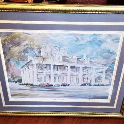 Lot #189  Artists Proof - Houmas House Plantation - Diana Brandt, Artist