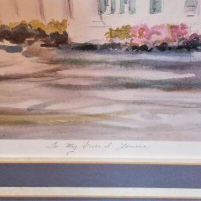 Lot #189  Artists Proof - Houmas House Plantation - Diana Brandt, Artist