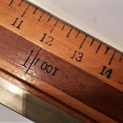 Lot #191  6 ft ruler, otherwise known as a 2 yard stick - British - Cool item!