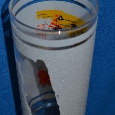 Lot#16 Five Vintage Collectible McDonalds glasses (Star Wars, Peanuts, Muppets, Phillies, Florida)