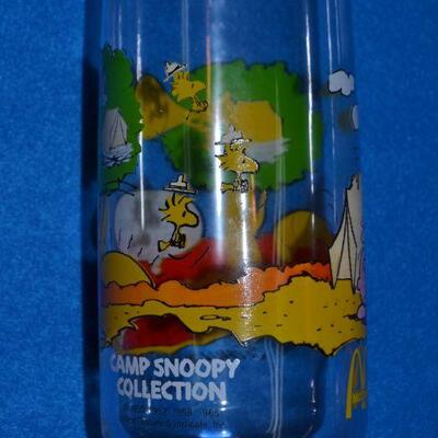 Lot#16 Five Vintage Collectible McDonalds glasses (Star Wars, Peanuts, Muppets, Phillies, Florida)