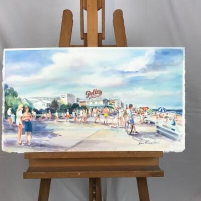 C - 135 Jean Ranney Smith Original Watercolor Painting "Ocean City"
