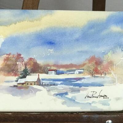 E - 146 Jean Ranney Smith Original Watercolor Paintings