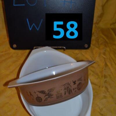 Lot#58 Vintage Pyrex Duo lot