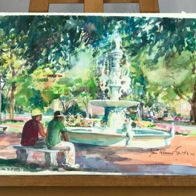 B - 153 Jean Ranney Smith Original Watercolor Painting