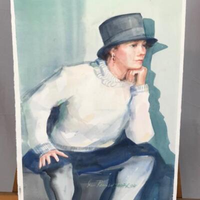 B - 164 Jean Ranney Smith Original Watercolor Painting