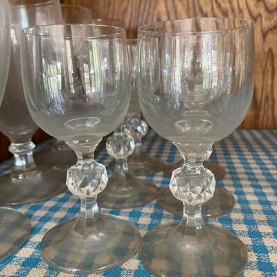 Water Goblets and Cordial Glasses