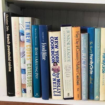 Lot of 54 Assorted Cookbooks (Shelf DR: 6-B)