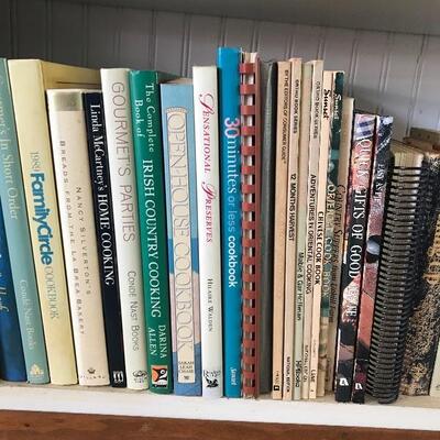 Lot of 54 Assorted Cookbooks (Shelf DR: 6-B)