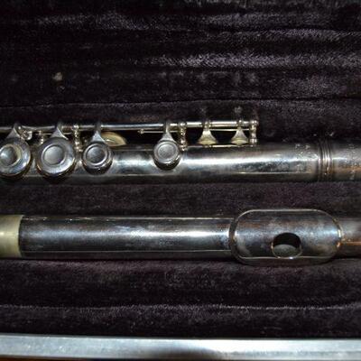 Lot#40 Working Vintage Silver-Plated Flute