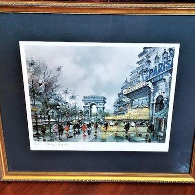 Lot #205  Framed Print of the Arc de Triomphe - Paris